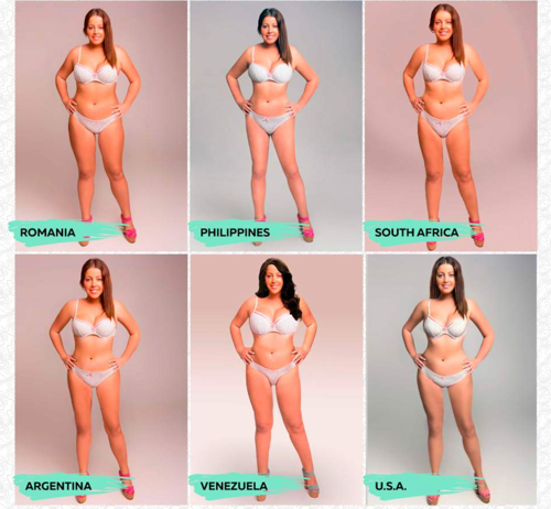 Így változik a szépségideál különböző országokban (Photoshop projekt 2015)