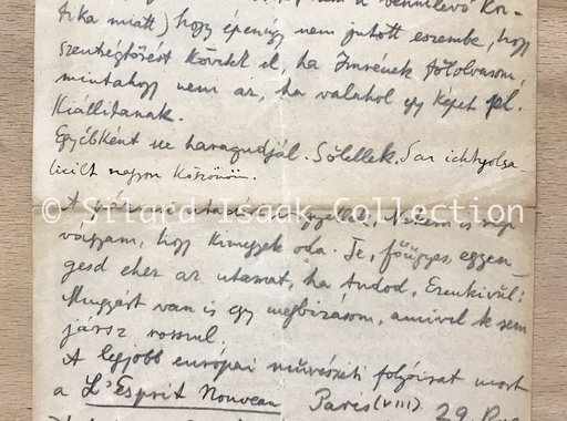 Moholy-Nagy László levele Landau Erzsinek - dátum ismeretlen