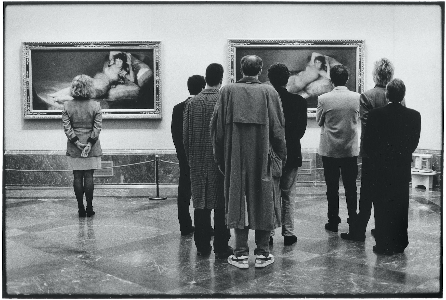 Fotó: Elliott Erwitt: Museo del Prado, Madrid, Spain, 1995<br />© Elliott Erwitt/MAGNUM PHOTOS, Leica Hall of Fame Award 2023, Leica Gallery Wetzlar 2023
