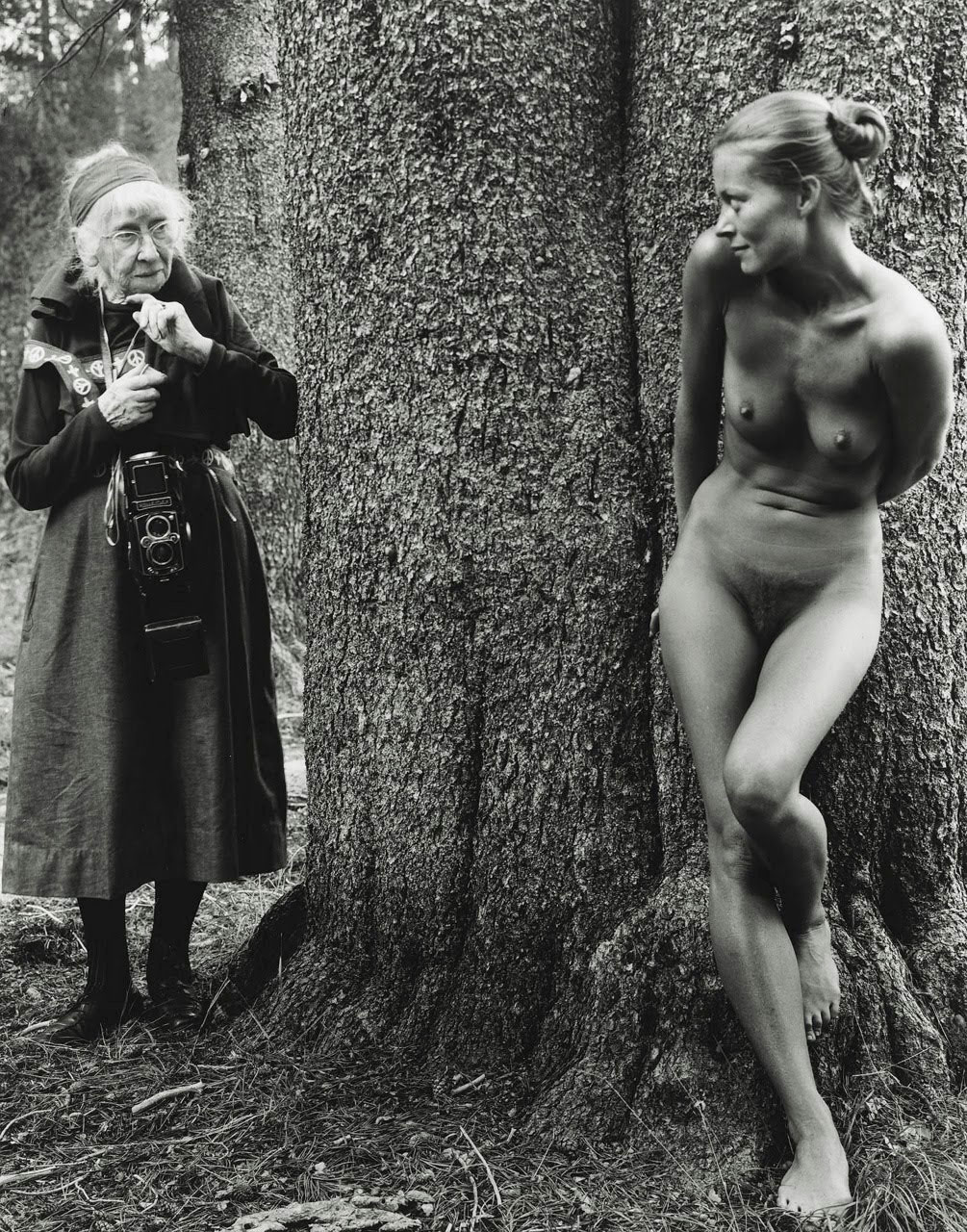 Fotó: Judy Dater: Imogen Cunningham és Twinka Thiebaud, 1974