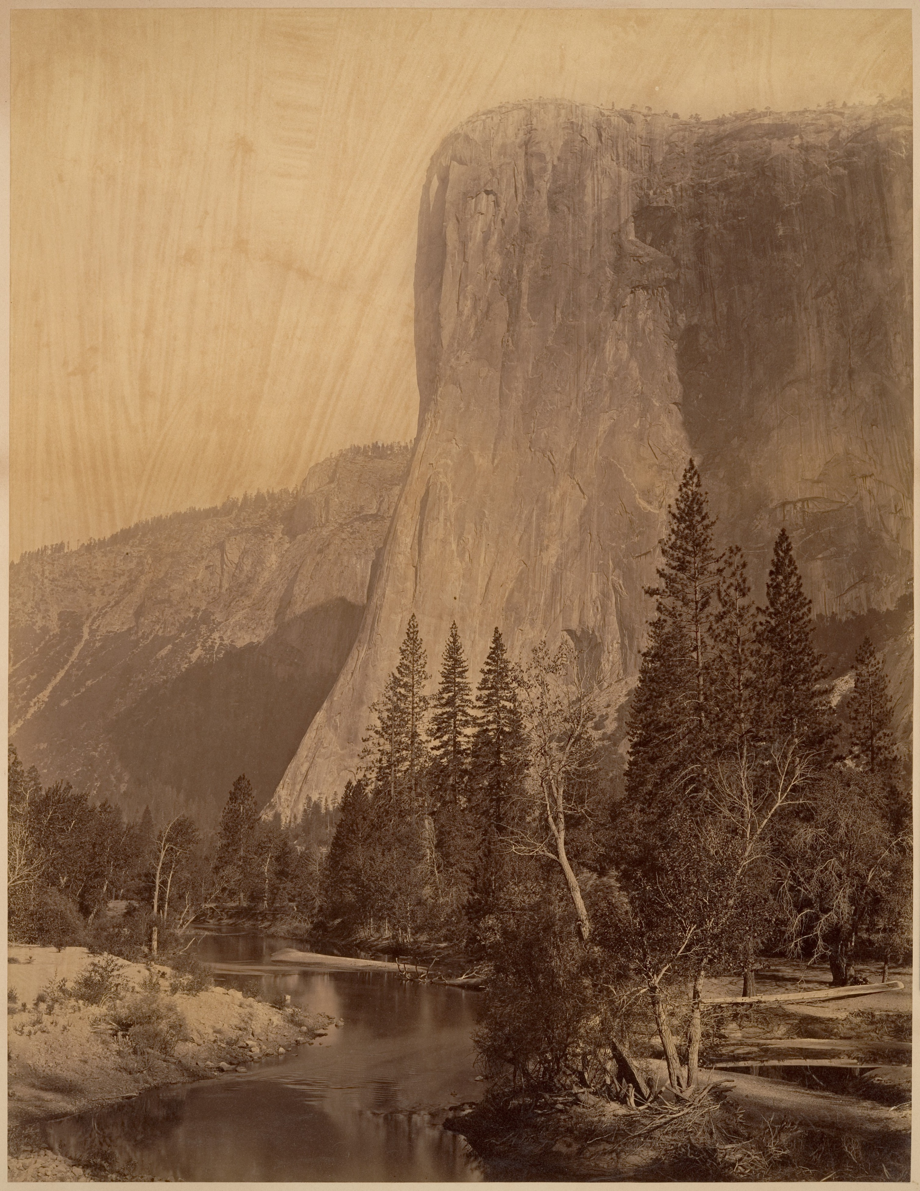 Fotó: Carleton Watkins: El Capitan, Yosemite, 1865–66 © Carleton Watkins / The Metropolitan Museum of Art