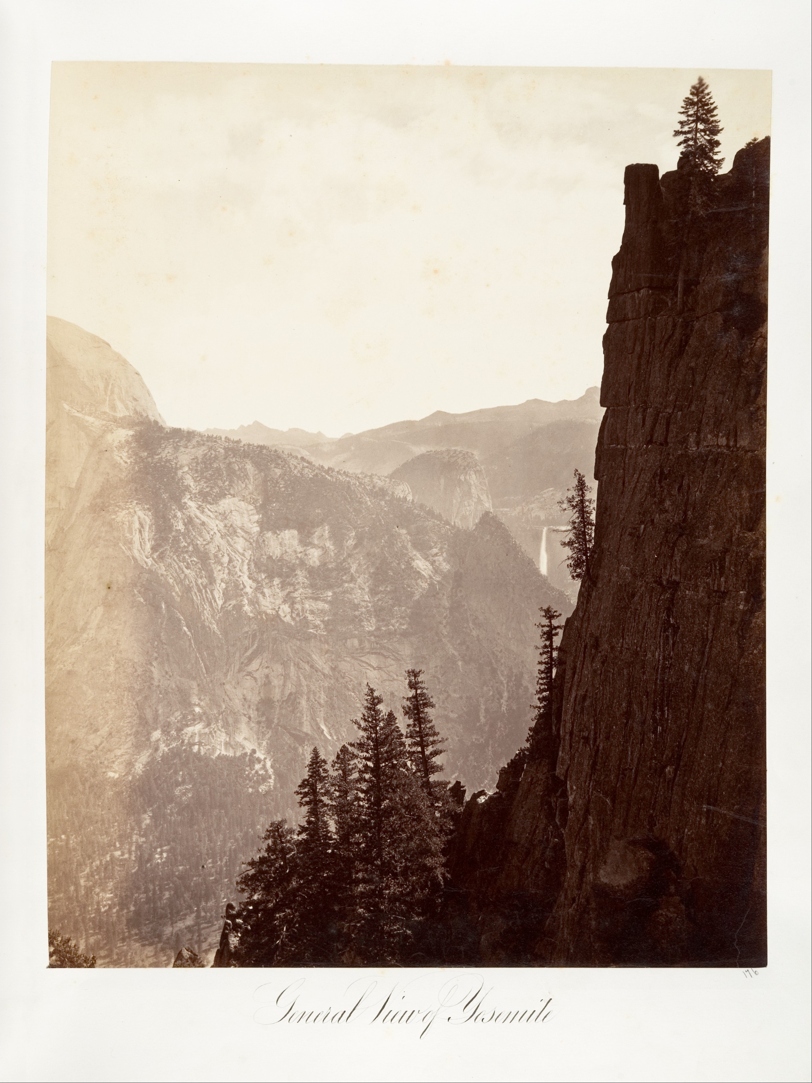Fotó: Carleton Watkins: General View of Yosemite, ca. 1872, printed ca. 1876 © Carleton Watkins / The Metropolitan Museum of Art