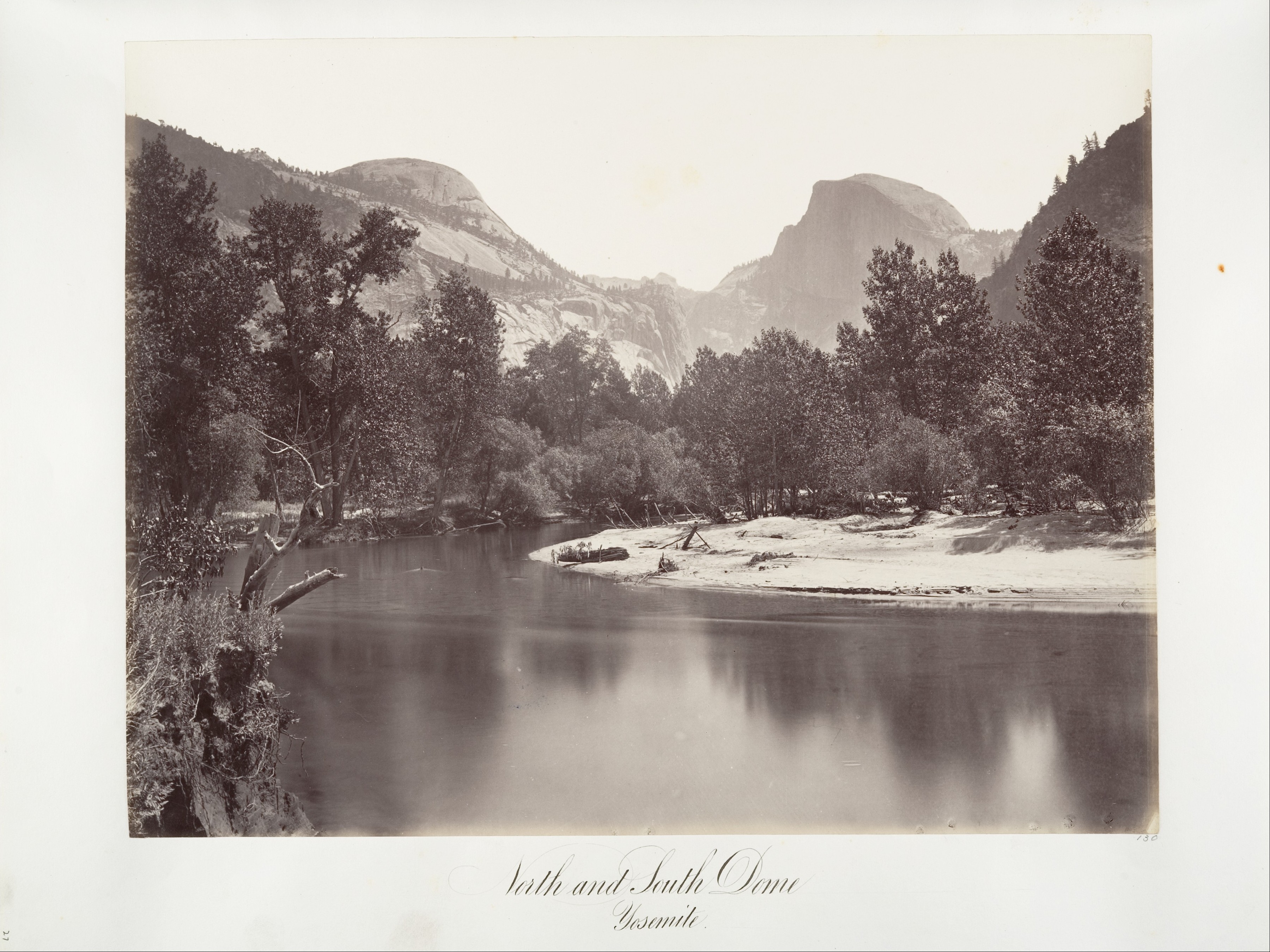 Fotó: Carleton Watkins: North and South Dome, Yosemite, ca. 1872, printed ca. 1876 © Carleton Watkins / The Metropolitan Museum of Art