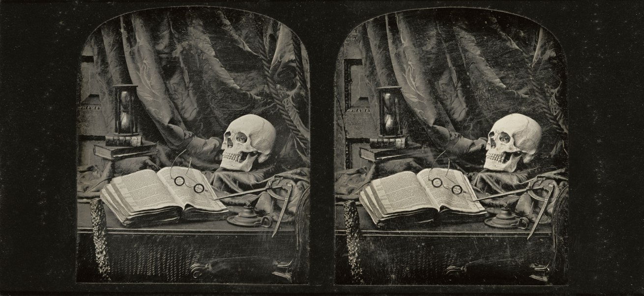 Fotó: Thomas Richard Williams (English, 1825-1871)<br />The Sands of Time<br />1850-1852<br />Stereo-daguerreotype<br />Two 1/6 plates<br />Image (each): 7 x 5.9 cm (2 3/4 x 2 5/16 in.)<br />Object (whole): 8.3 x 17.1 cm (3 1/4 x 6 3/4 in.)<br />The J. Paul Getty Museum, Los Angeles