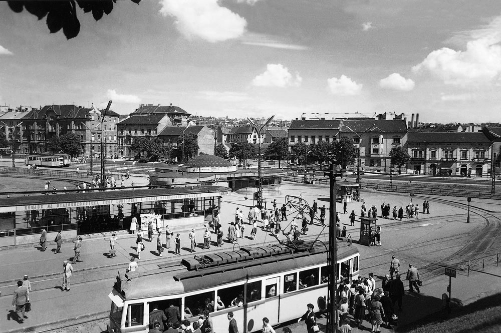 Fotó: A Moszkva tér, 1950-es évek vége © Budapesti Városépítési Tervező Vállalat