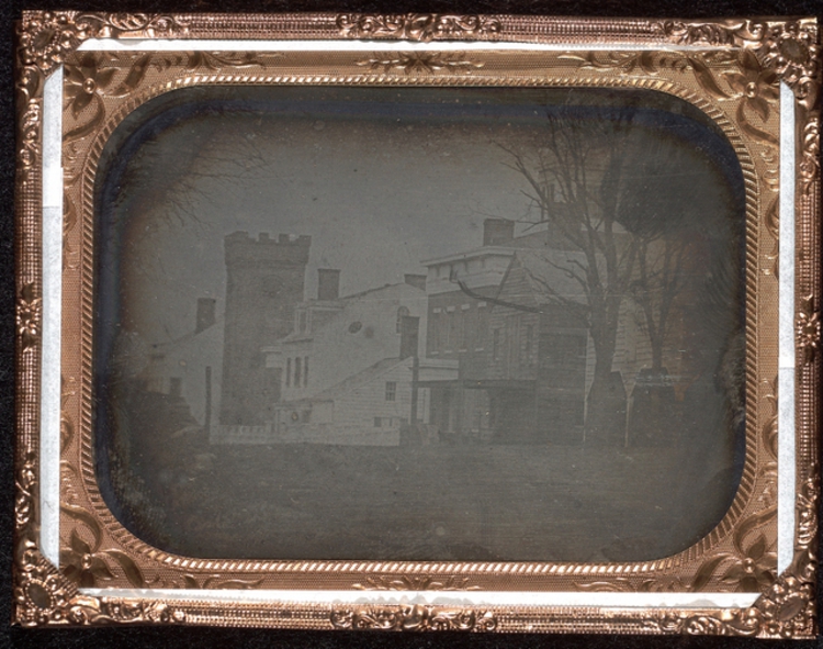 New York, 1840<br />Fotó: Samuel F.B. Morse és John William Draper: Waverly Place, New York, c. 1840 