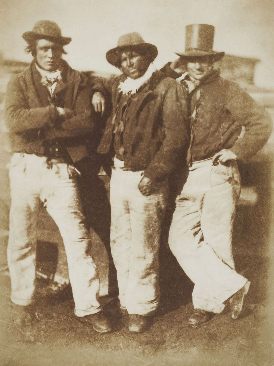 David Octavius Hill and Robert Adamson <br />Newhaven fishermen<br />c. 1845<br />Photograph, salted paper print from a paper negative<br />© Wilson Centre for Photography