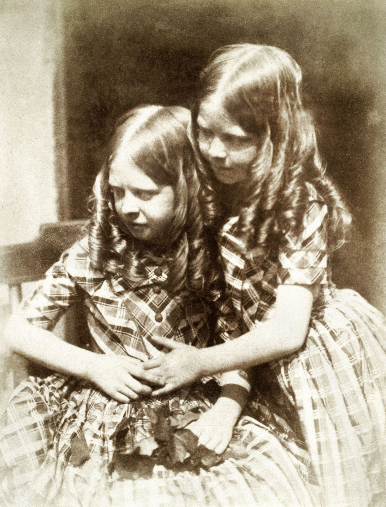 David Octavius Hill and Robert Adamson<br />Misses Grierson<br />c. 1845<br />Salted paper print, calotype