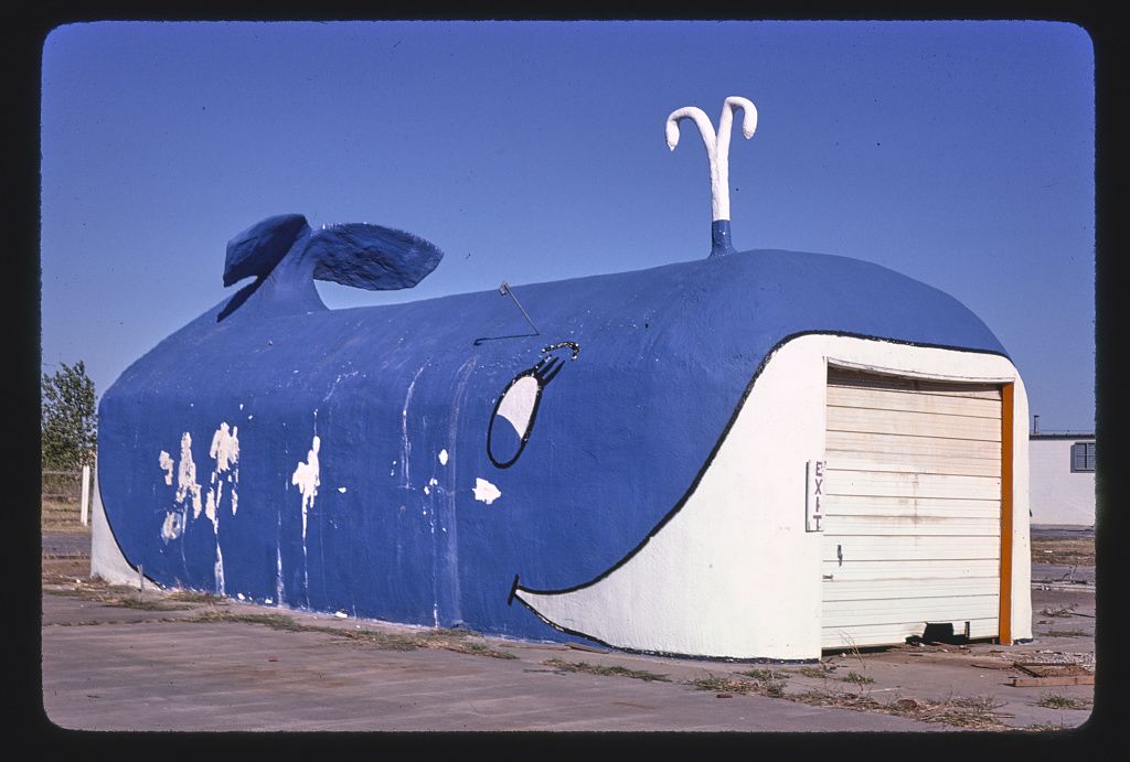 Fotó: John Margolies: The Whale autómosó, Oklahoma City, Oklahoma, 1979