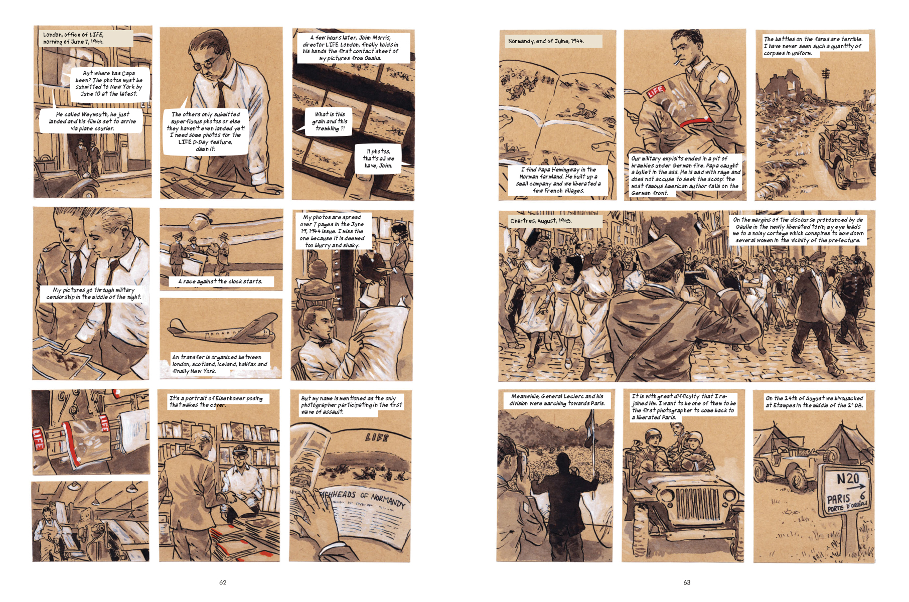 Robert Capa: A Graphic Biography<br />Kiadó: Firefly Books Ltd. 2017<br />Oldalszám: 88 oldal<br />Kötés: keménytáblás<br />ISBN: 9781770859289<br />Nyelv: angol