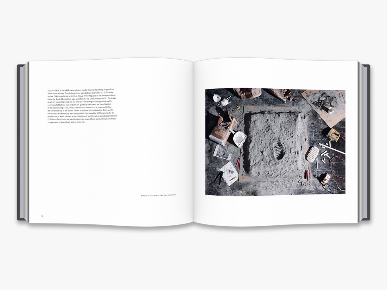 Fotó: Cortis & Sonderegger: Making of AS11-40-5878 (by Edwin Aldrin, 1969), 2014 © Thames and Hudson / Cortis & Sonderegger