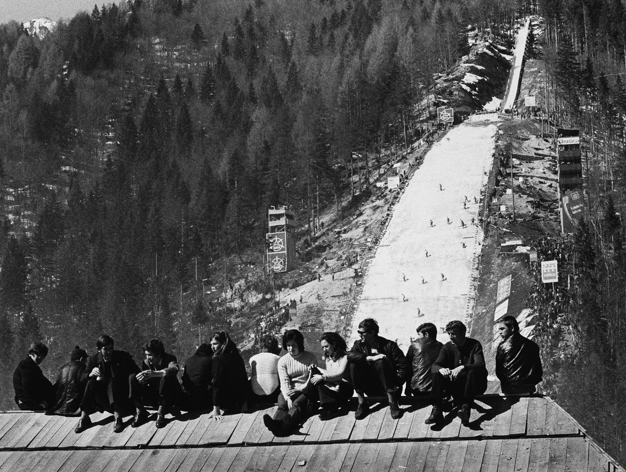 Fotó: Lazukics Anna: Érdektelenség, Planica, Szlovénia, 1972