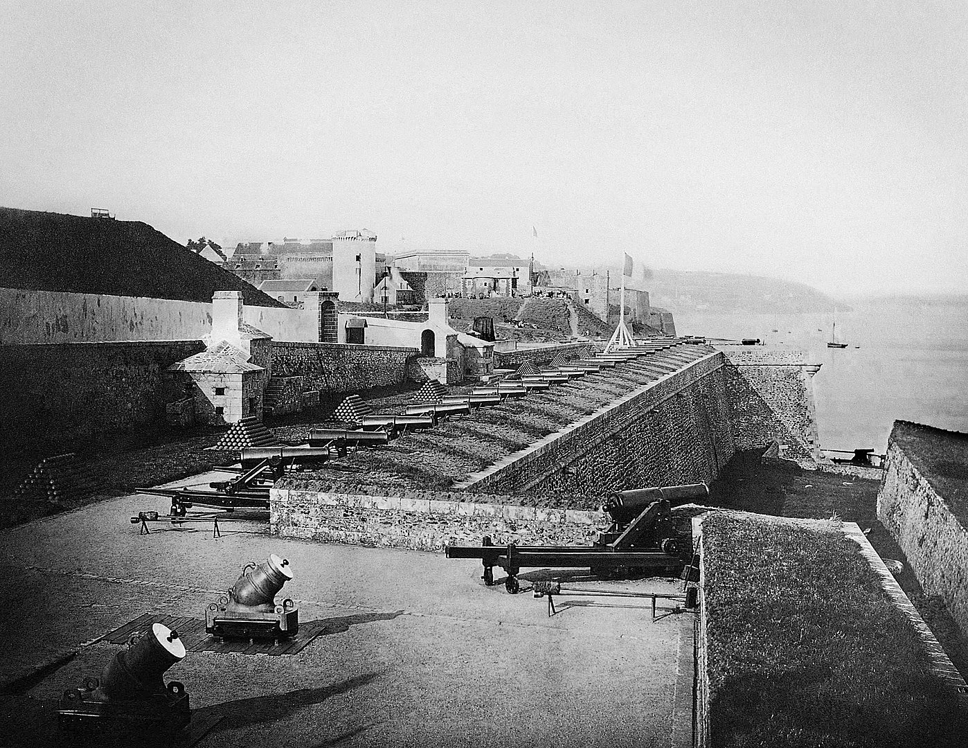 Fotó: Gustave Le Gray: Batterie Royale à Brest, 1858