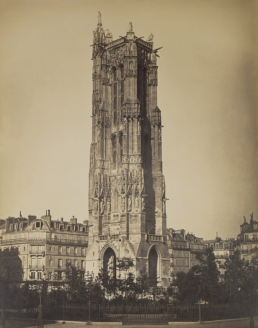 Fotó: Gustave Le Gray: Tour Saint-Jacques, 1859