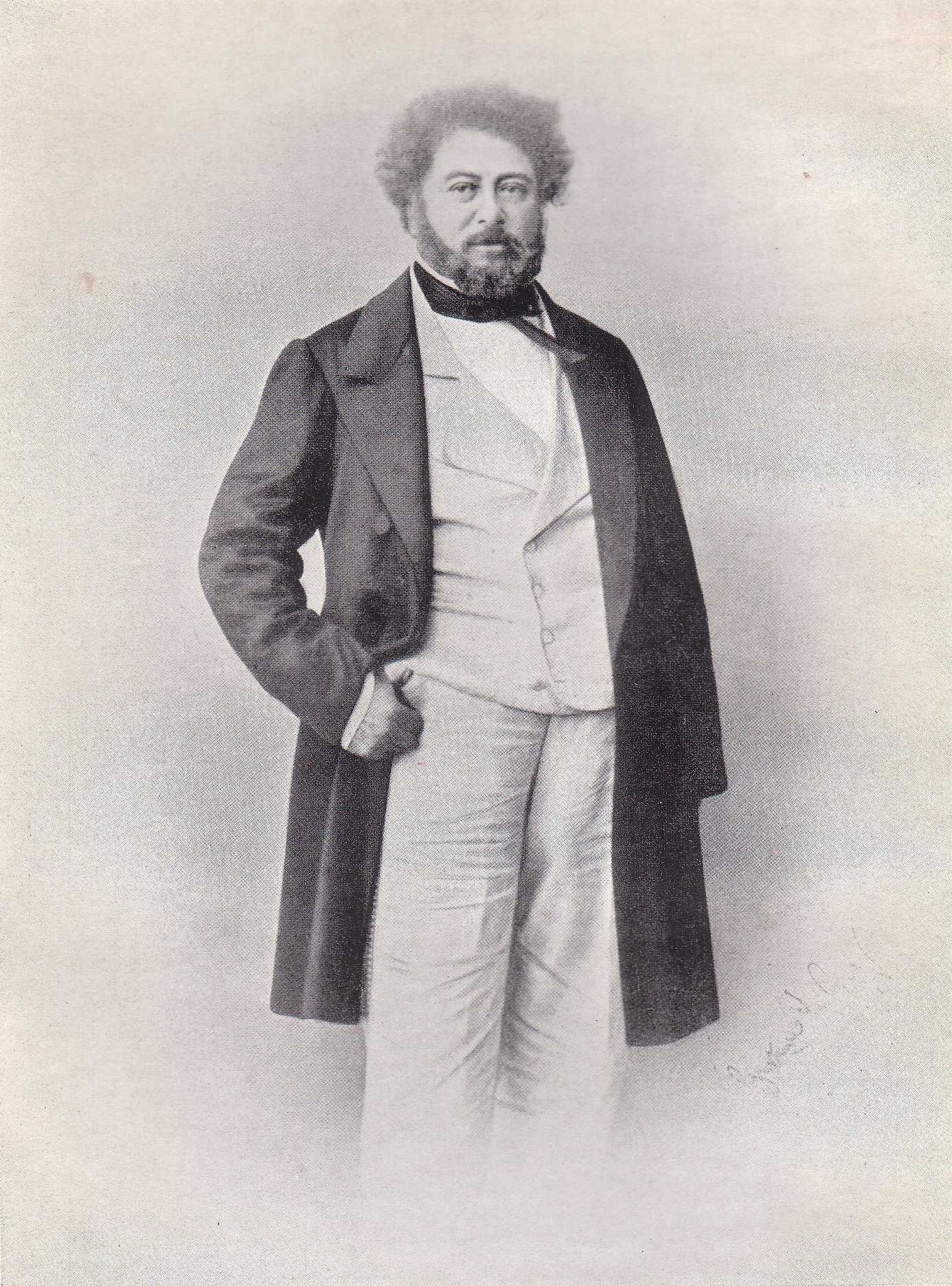 Fotó: Gustave Le Gray: Alexandre Dumas, 1860