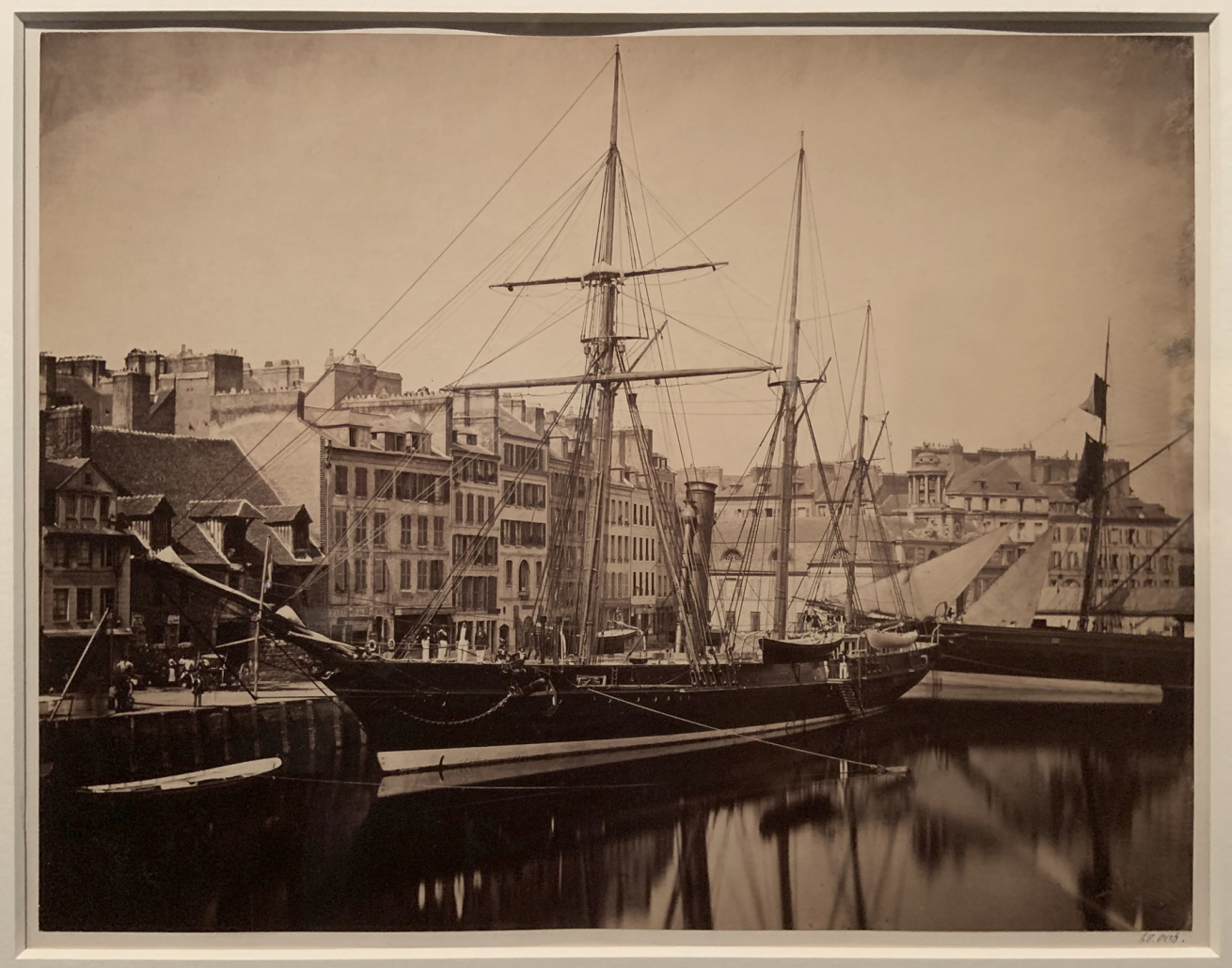 Fotó: Gustave Le Gray: The Imperial Yacht, La Reine Hortense, Le Havre , 1856-57