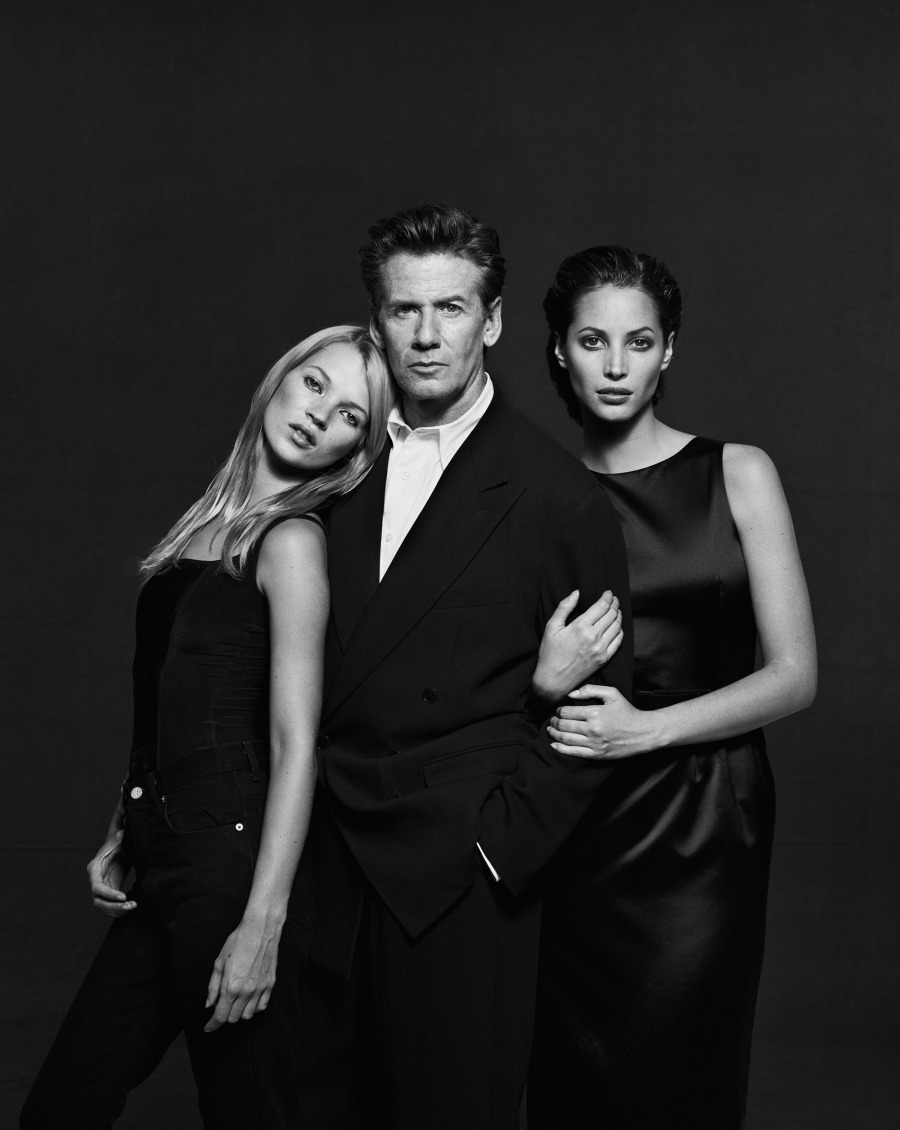 Fotó: Peter Lindbergh: Kate Moss, Calvin Klein, And Christy Turlington, New York, 1995 © Vogue/Peter Lindbergh