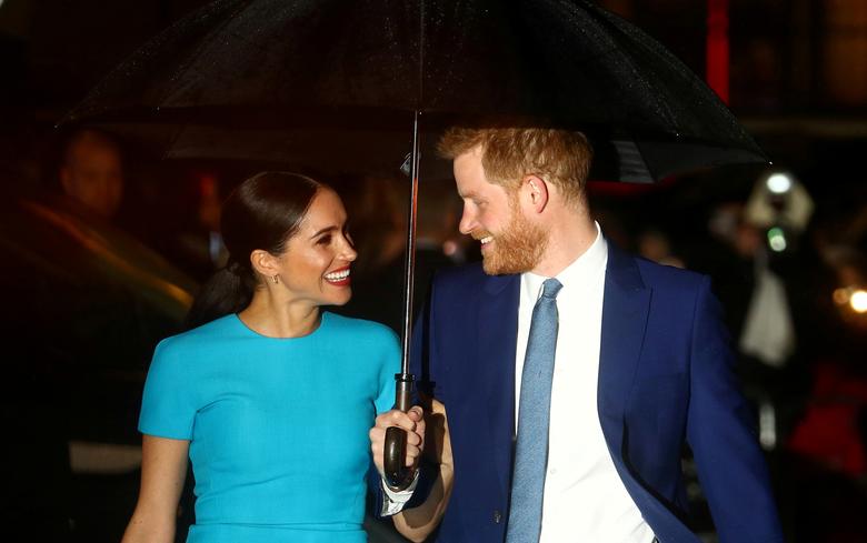 Fotó: Harry herceg és felesége, Meghan, Sussex hercegnője megérkeznek az Endeavour Fund Awards-ra Londonban, Nagy-Britannia, 2020. március 5. REUTERS / Hannah McKay