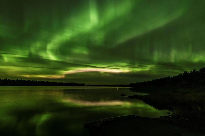 Fotó: Aurora Borealis (északi fény) látható Rovaniemi közelében, Lappföldön, Finnországban, 2020. szeptember 25. REUTERS / Alexander Kuznetsov