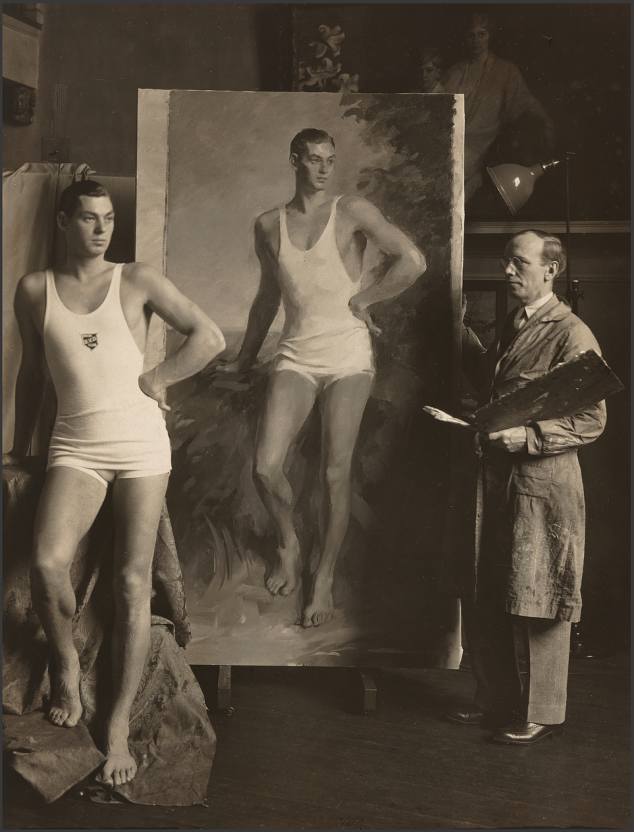 Fotó: Pach Brothers Studio:  Johnny Weissmuller, 1924 körül<br />National Portrait Gallery, Smithsonian Institution