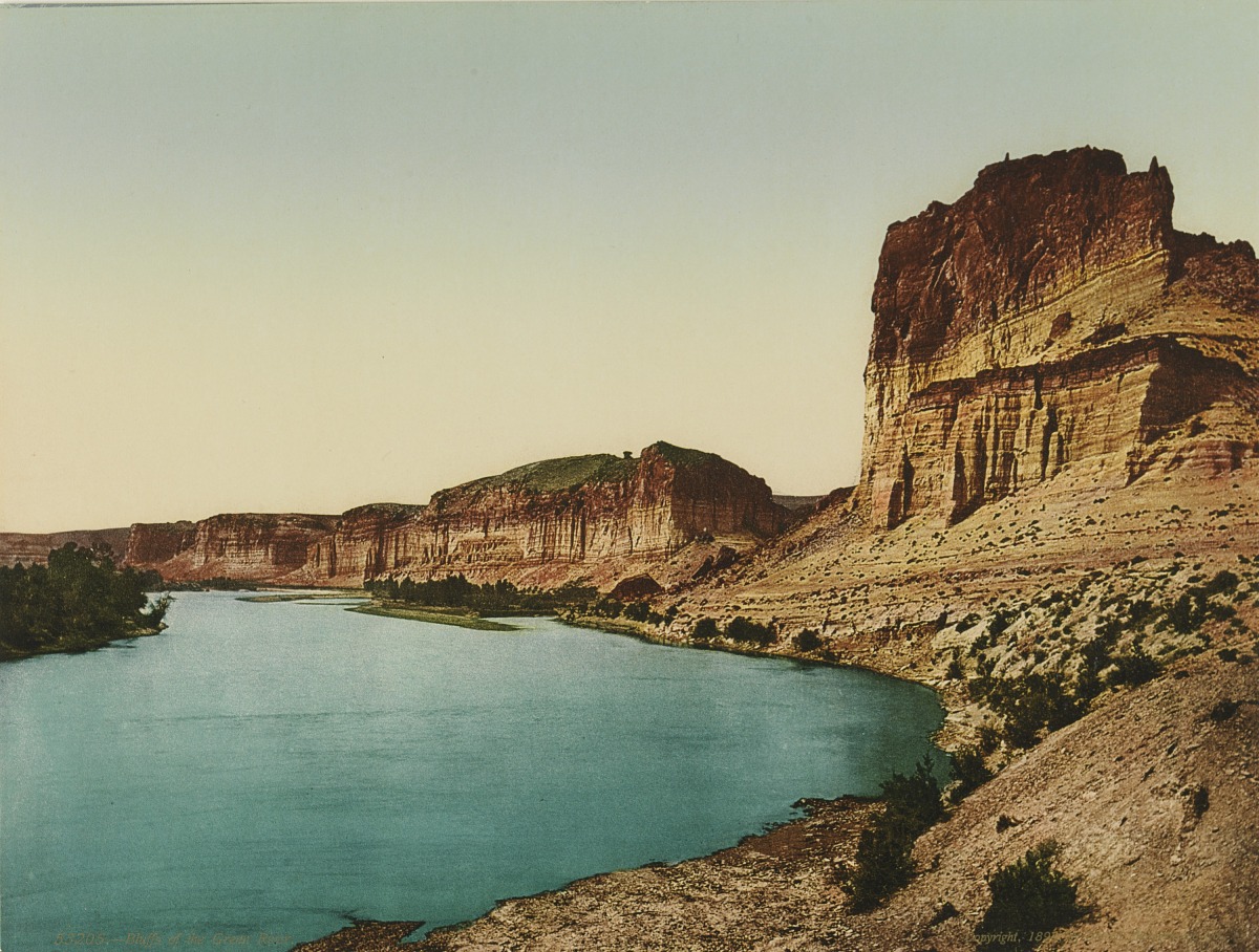 Fotó: Ismeretlen / Detroit Photo Company: Bluffs of the Green River, 1898, kromolitográfia<br />Smithsonian American Art Museum, Gift of Mitchell and Nancy Steir