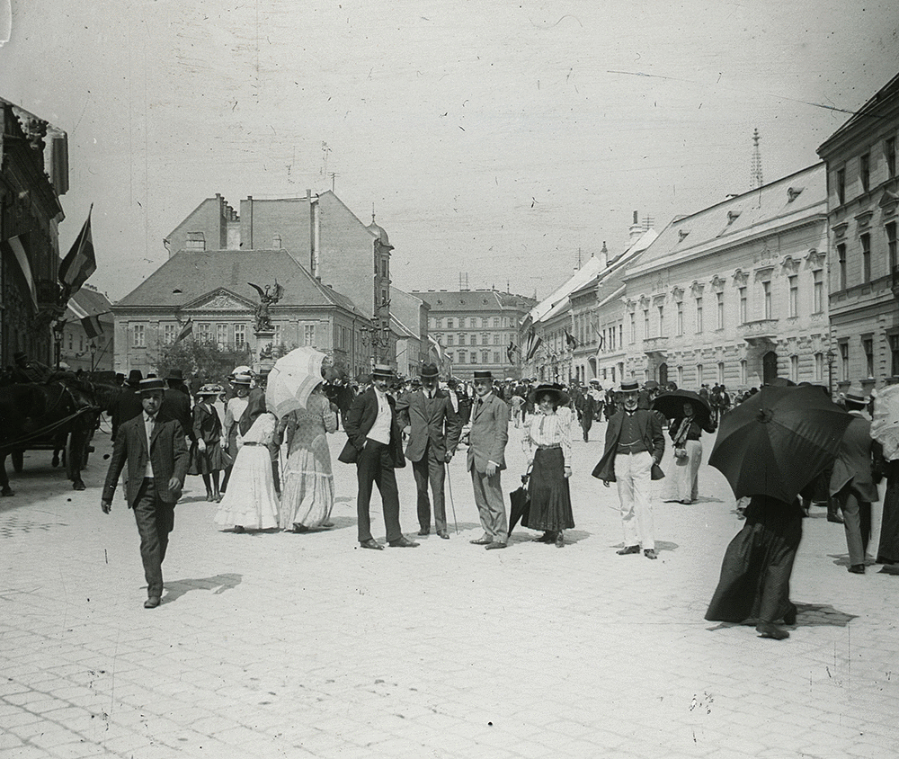 Fotó: Schoch Frigyes: Dísz tér, 1906 © Fortepan