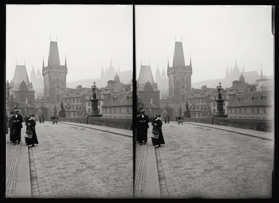 Fotó: Faix Jacques: Prága, Károly híd, 1910 k. © Magyar Fotográfiai Múzeum