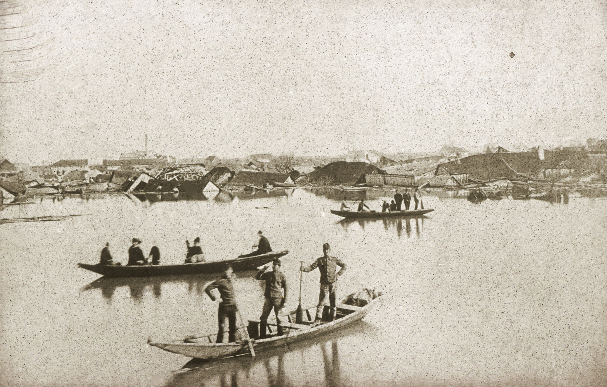 Fotó: Klösz György: Szegedi árvíz, 1879 (Kisképző Digitális Fotótár)