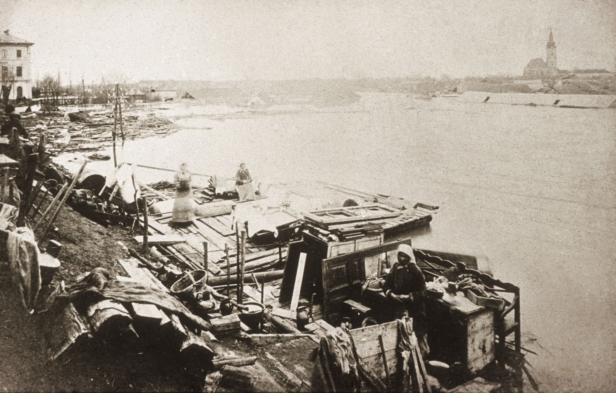 Fotó: Klösz György: Szegedi árvíz, 1879 (Kisképző Digitális Fotótár)