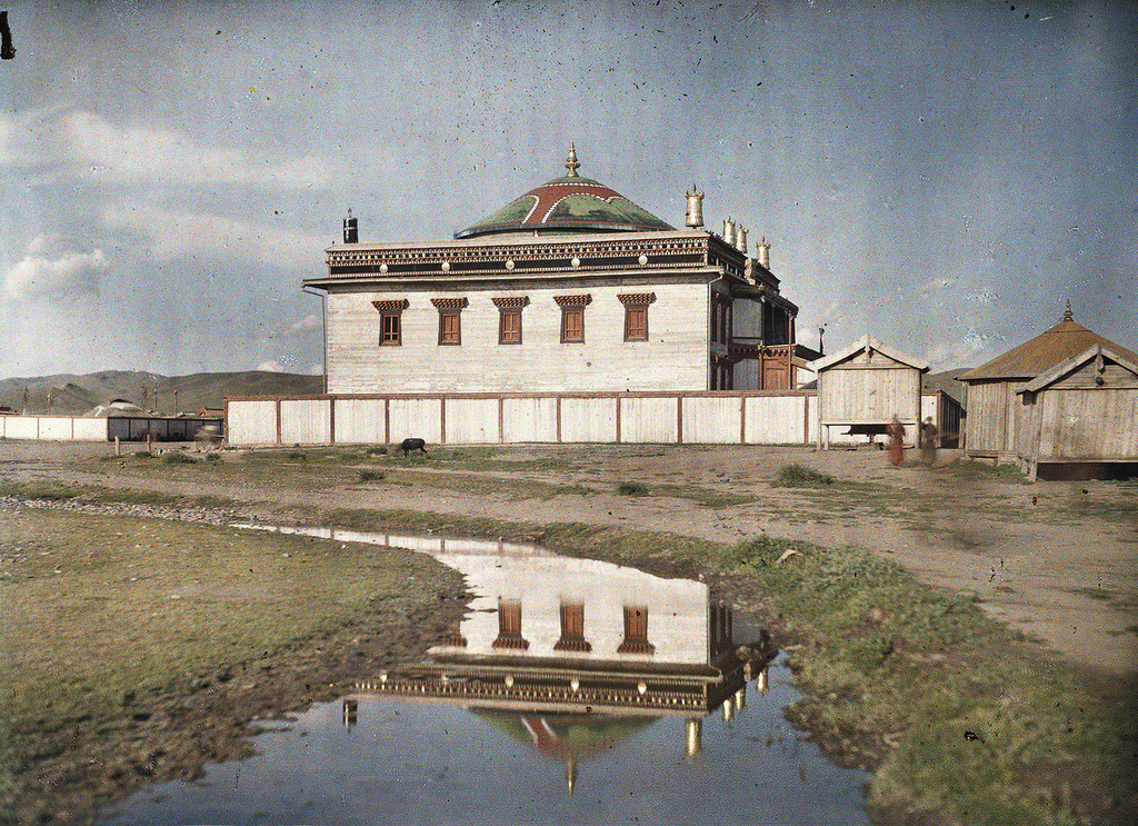 Fotó: Stéphane Passet: A Maidar templom, Urga, Mongólia. 1913. július © Wikimedia Commons