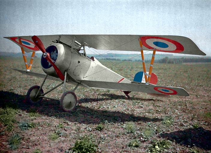 Fotó: Paul Castelnau: WW1 - Nieuport biplane fighter, Haut-Rhin, France, 1917 © Wikimedia Commons