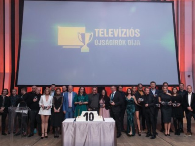 Tarolt a TV2 Csoport a díjátadón...