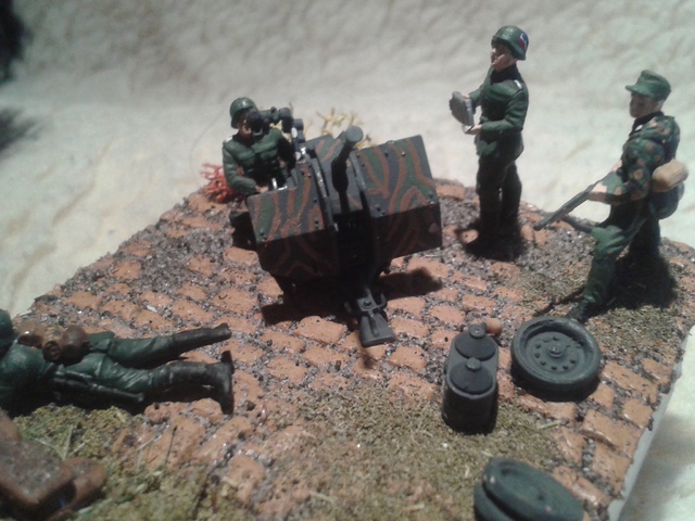 Flak 38 - Látótávolság 1:72 mini dioráma