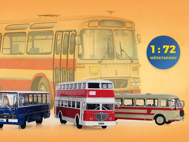 Végre: Fém autóbusz modellek 1:72-es méretarányban