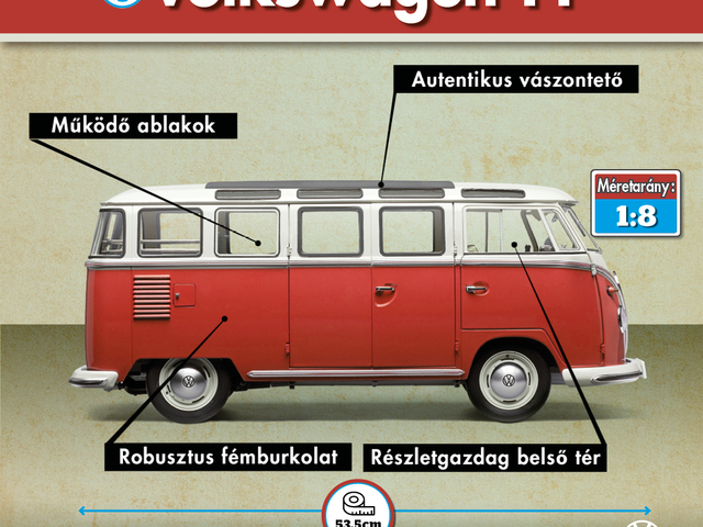 Építsd meg a Volkswagen T1 Samba modelljét - DeAgostini vadiúj előfizetés