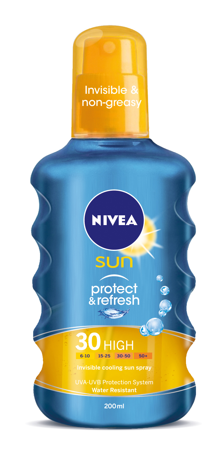 NIVEA Sun Protect & Refresh Átlátszó Hűsítő Napozó Spray FF30 200ml 4499Ft.jpg