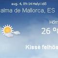 Mallorca napi aktuális időjárás előrejelzés, 2010. augusztus 4.