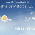 Mallorca napi aktuális időjárás előrejelzés, 2010. augusztus 17.