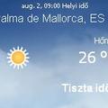 Mallorca napi aktuális időjárás előrejelzés, 2010. augusztus 2.