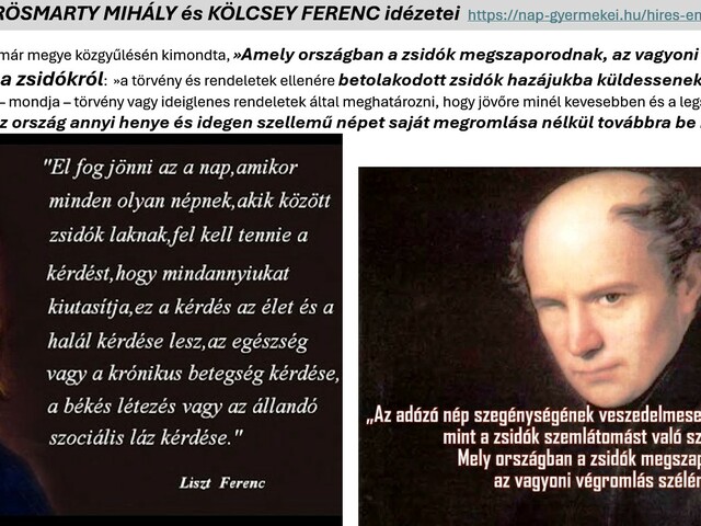 Vörösmarty Mihály, Kölcsey Ferenc, Liszt Ferenc idézetek