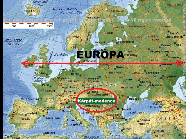 Európa közepe MAGYARORSZÁG (térkép !)