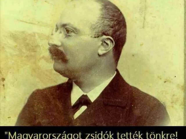 Vészi József idézet: "Magyarországot 500 zsidó tette tönkre" (!)
