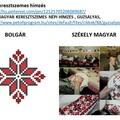 SZÉKELY-MAGYAR és BOLGÁR KERESZTSZEMES HÍMÉZÉS