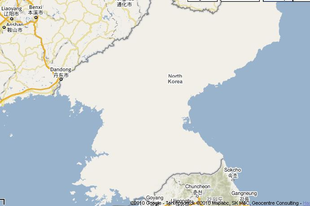 Fehér folt a Google térképen: Észak-Korea
