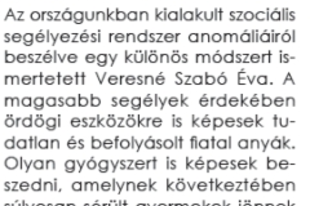 Magasabb segély - Balközép és jobbszél