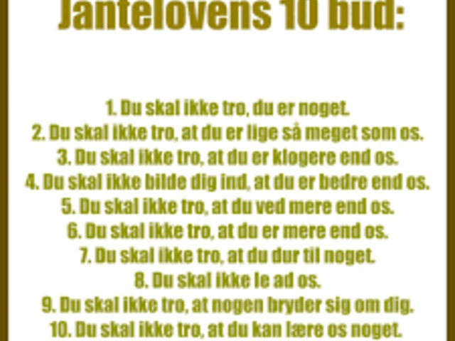 A skandináv standard avagy mi is az a Janteloven?