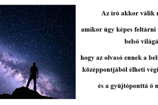 Ha az író nem sír, az olvasó sem fog