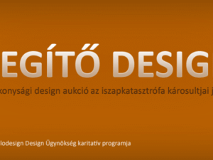 SEGÍTŐ DESIGN: jótékonysági design aukció az iszapkatasztrófa károsultjai javára