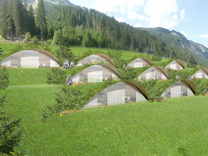 Hobbit „bungik” Dél-Tirolban