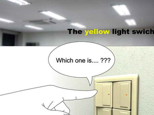 We all using our yellow light switch